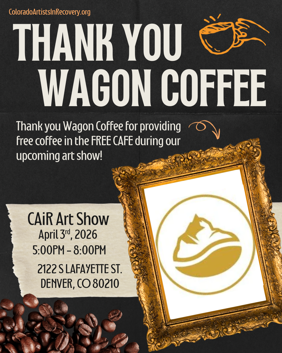 Thank you Wagon Coffee social media post