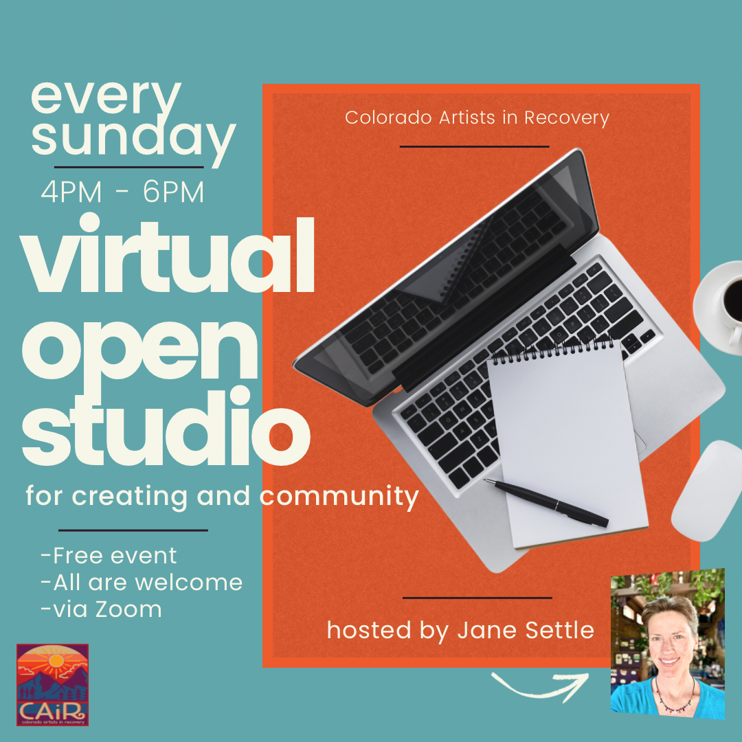 Virtual Open Studio Facebook post